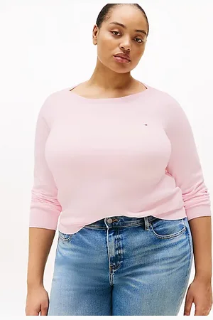 Tommy Hilfiger Curve fijngebreide jersey trui met boothals
