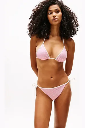 Tommy Hilfiger Cheeky bikinibroekje met print en strikbandjes