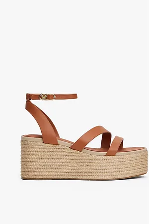 Tommy Hilfiger Leren espadrille met plateauzool