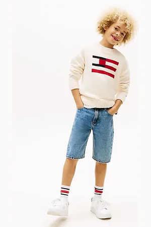 Tommy Hilfiger Denim short met rechte fit