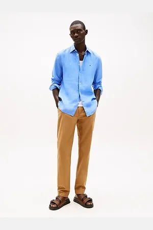 Tommy Hilfiger Harlem relaxed fit chino van seersucker
