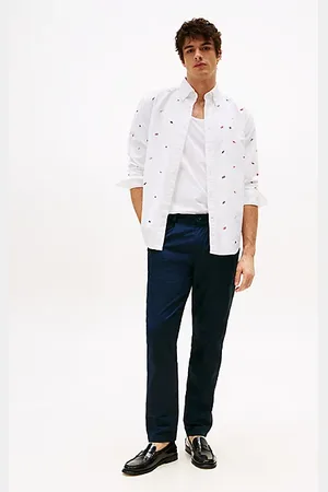 Tommy Hilfiger Harlem relaxed chino van papertouch-katoen