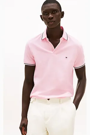 Tommy Hilfiger Slim fit polo met contrasterende strepen