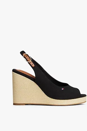 Tommy Hilfiger Espadrille met sleehak en slingback