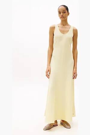 Tommy Hilfiger Maxi-jurk van linnenmix