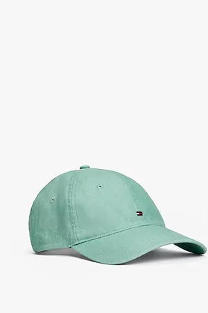 Tommy Hilfiger Essential linnen pet met geborduurde vlag