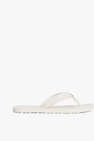 Tommy Hilfiger Teenslipper met streep en webbing logo