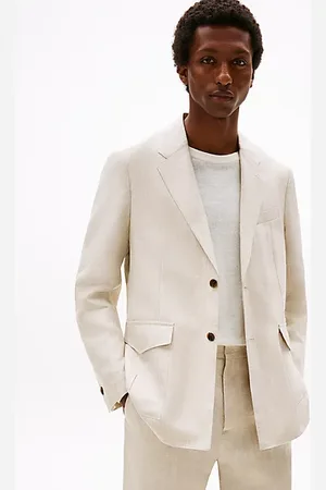 Tommy Hilfiger Single-breasted blazer van puur linnen