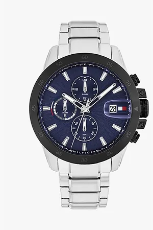 Tommy Hilfiger Horloge met blauwe wijzerplaat en schakelband