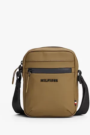 Tommy Hilfiger Crossbody-reportertas met getextureerd logo