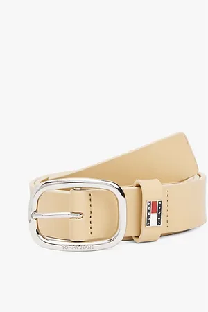 Tommy Hilfiger Leren riem met ovale gesp