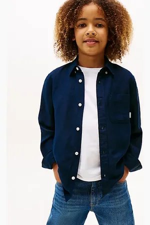 Tommy Hilfiger Regular fit overhemd van linnenmix