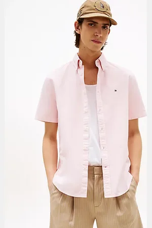 Tommy Hilfiger Regular fit Oxford overhemd met korte mouwen