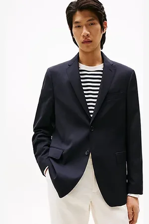Tommy Hilfiger Single-breasted blazer van zuivere twill-wol