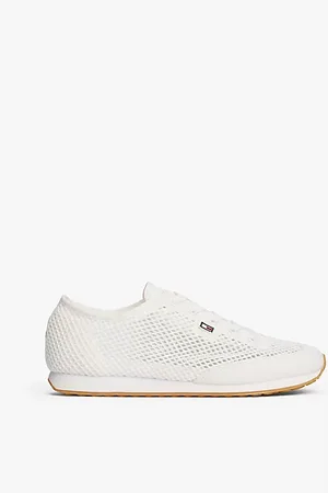 Tommy Hilfiger Sneaker met geëmailleerde vlag en open mesh