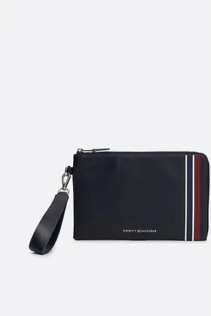 Tommy Hilfiger Signature leren document pouch
