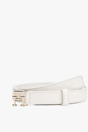 Tommy Hilfiger Leren riem met monogramgesp