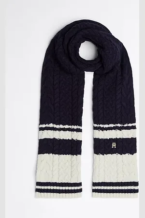 Tommy Hilfiger Kabelgebreide sjaal van wolmix