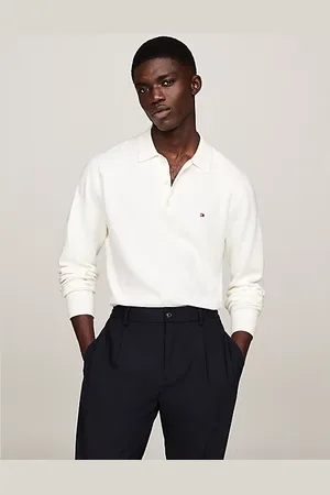 Tommy Hilfiger Trui met kasjmier en polokraag