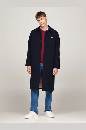 Tommy Hilfiger Lange jas van wolmix