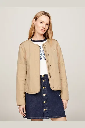 Tommy Hilfiger Kraagloos gewatteerd jasje met jersey-voering