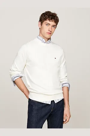 Tommy Hilfiger Trui van kasjmiermix met ronde hals
