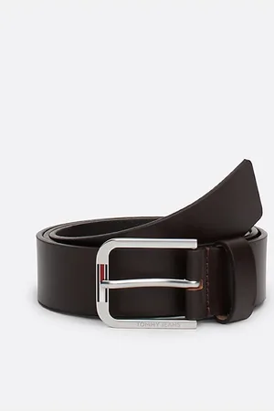 Tommy Hilfiger Leren riem met vierkante gesp