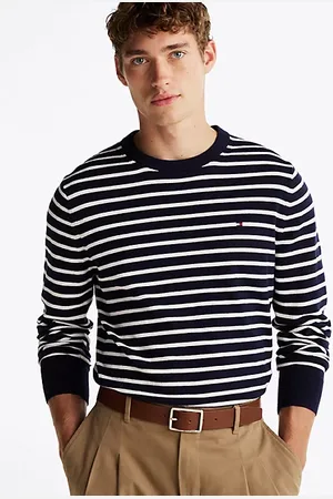 Tommy Hilfiger Trui van kasjmiermix met ronde hals