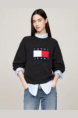 Tommy Hilfiger Relaxed fit trui van gemêleerde wolmix
