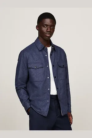 Tommy Hilfiger Shirtjack van gewatteerd flanel