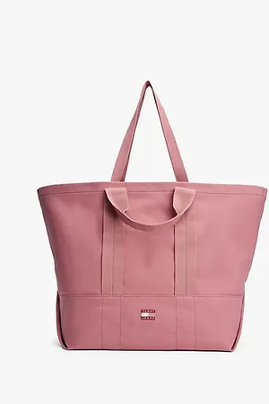 Tommy Hilfiger Canvas shopper met ton-sur-ton logo