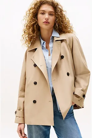 Tommy Hilfiger Waterafstotende korte trenchcoat