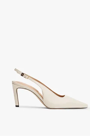 Tommy Hilfiger Leren slingback pump met spitse neus