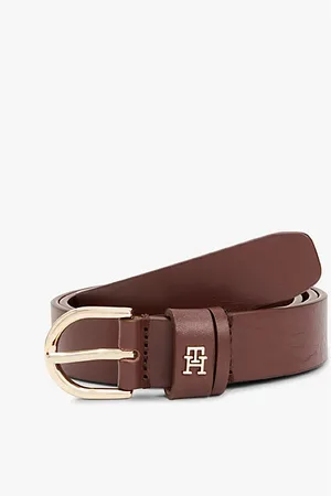 Tommy Hilfiger Essential leren riem met TH-monogram