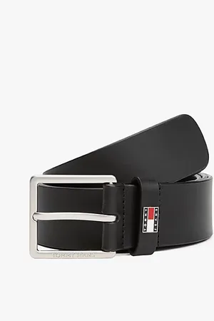 Tommy Hilfiger Leren riem met logo-badge