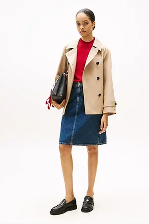 Tommy Hilfiger Medium rise straight denim rok