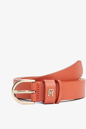 Tommy Hilfiger Essential leren riem met TH-monogram