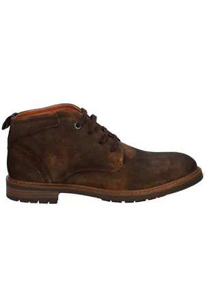 Berkelmans Oporto Dark Brown Suede Veterschoenen