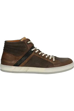 Van Lier 7261 44 bruingrijszw Veterschoenen