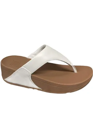 FitFlop Lulu Leather Toepost Teenslippers