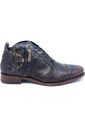 rehab Kurt II Wood 4000 brwn Nette veterschoenen