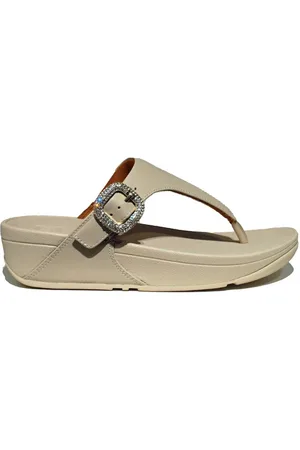 FitFlop Lulu Crystal Buckle Teenslippers