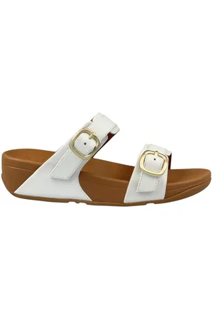 FitFlop Lulu adjustable leather slide Teenslippers