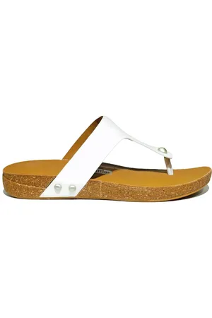 FitFlop Iqushion leather toe Teenslippers