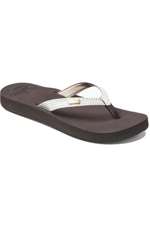 Reef STAR CUSHION SASSY BROWN/WHITE Teenslippers