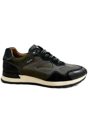 Australian Footwear Tiago Green Leather Sneakers