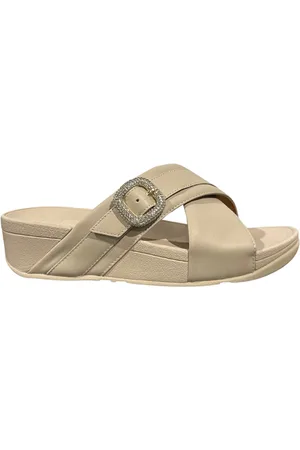 FitFlop Lulu Crystal Buckle Slippers