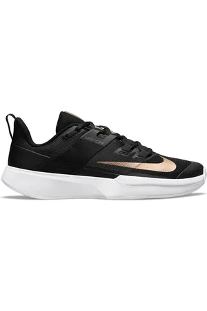 Nike W VAPOR LITE CLY,BLACK/MTLC RED BRO Tennisschoenen