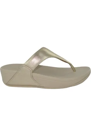 FitFlop Lulu Leather Toepost Teenslippers
