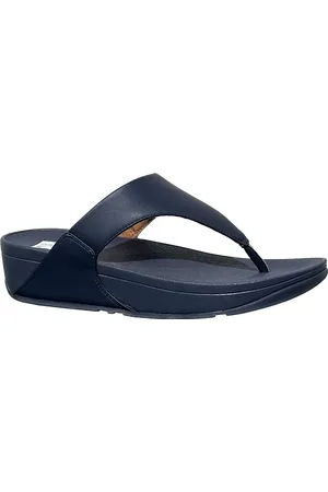 FitFlop Lulu Leather Toepost Teenslippers